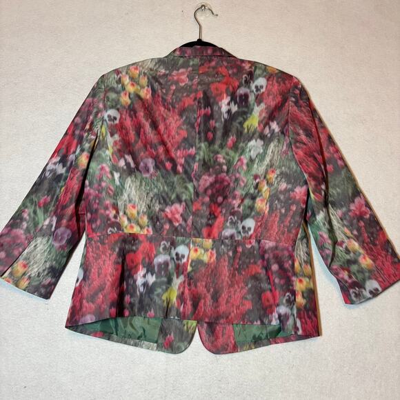 Peter Nygard Floral Polyester Blazer Jacket 3/4 Sleeve Women's NO SIZE TAG - Picture 2 of 8